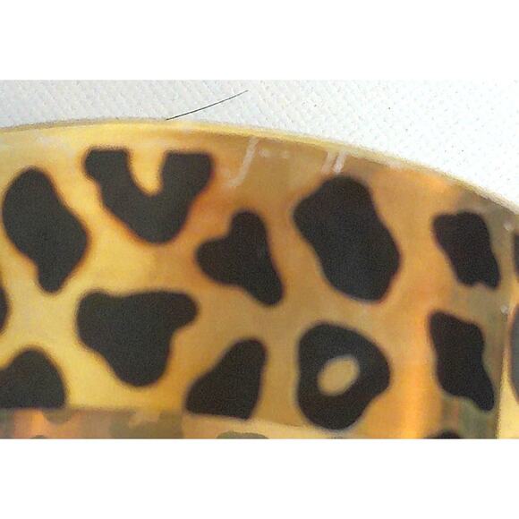 Vintage Circleware Leopard Print Old Fashioned Glass Made In Italy Set of 4 READ - Picture 5 of 6